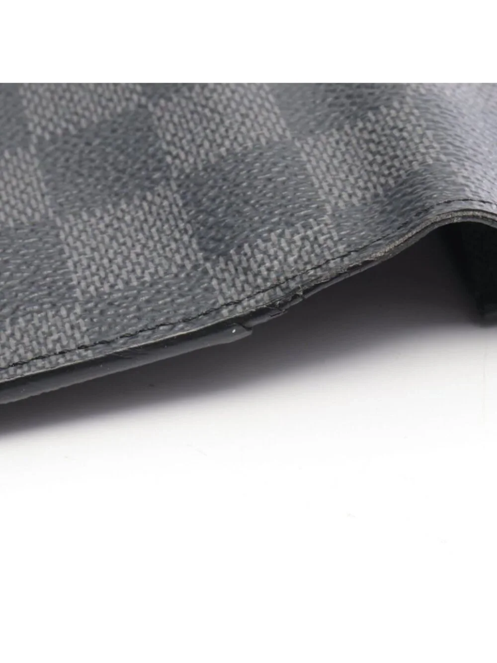 Louis Vuitton Bifold Wallet Portefeuille Brazza Damier Graphite Leather